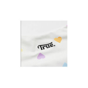 Crop top true multicolor with hearts